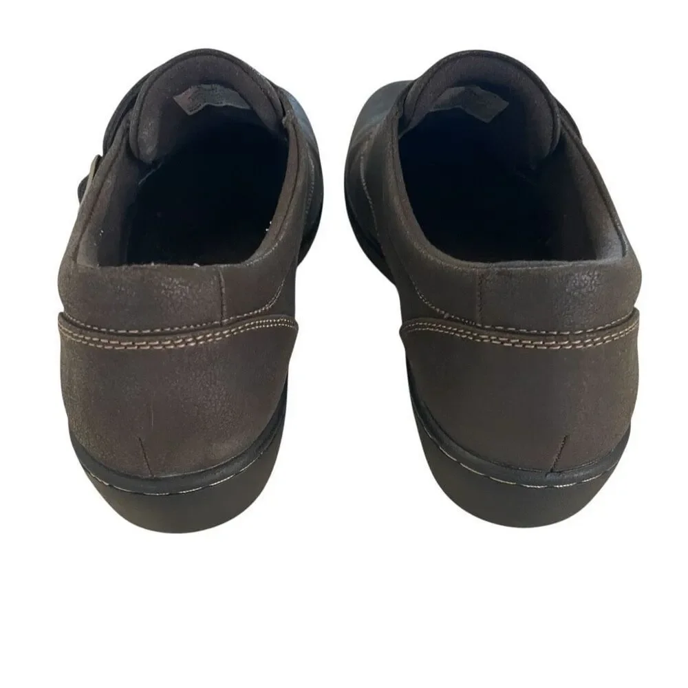 Eastland Brown Leather Sherri Shoe Women’s Size 10 10W Slip On Comfort Walking